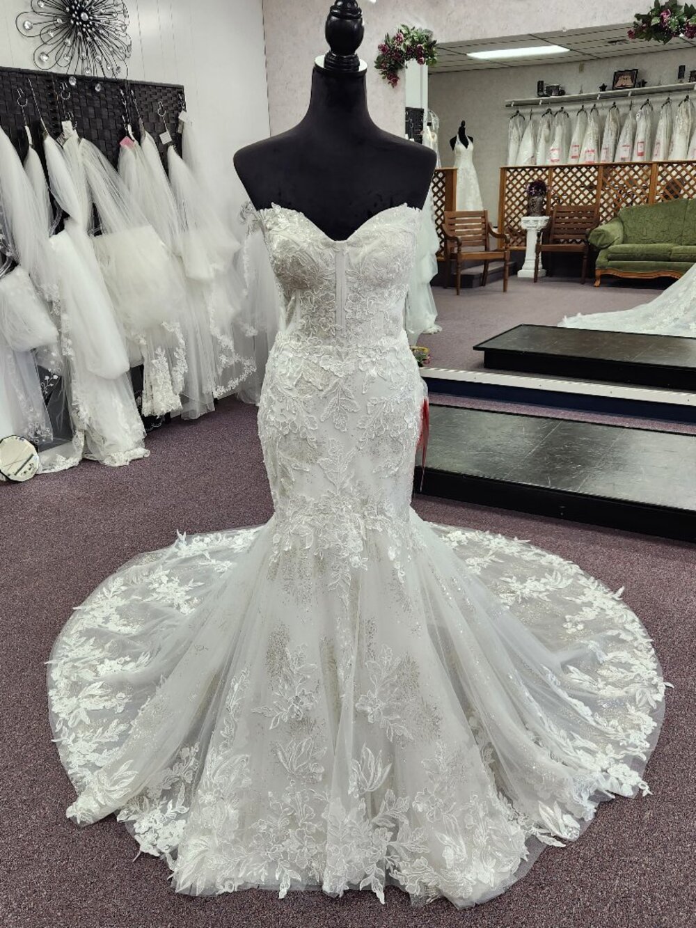 Private Label Bridal Gown Mila Ivory Size 10 Sparkle Tulle/Lace